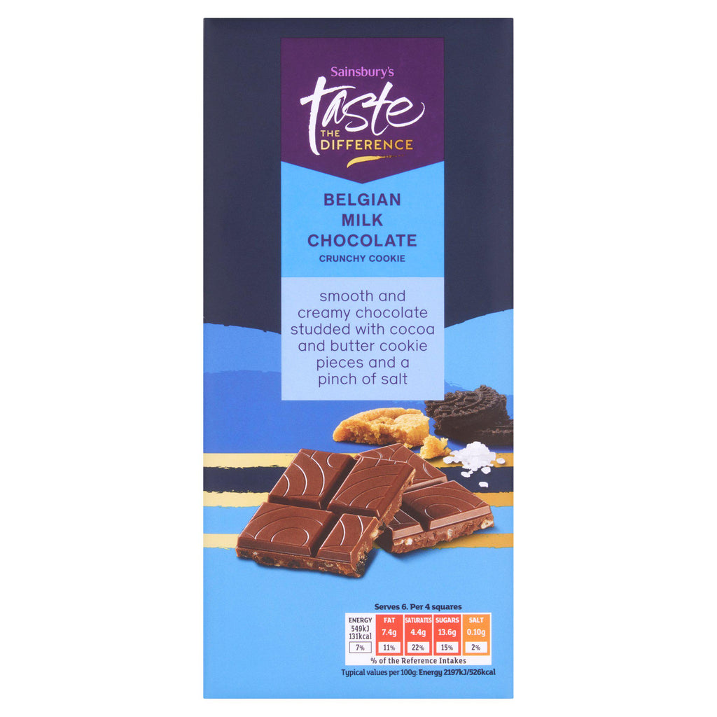 Sainsbury's Belgian Milk Chocolate Triple Cookie Taste the Difference 150g