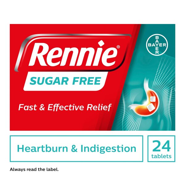 Rennie Antacid Sugar Free Mint 24 Tablets GOODS Superdrug   