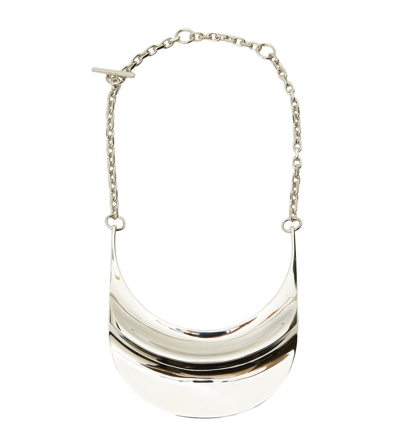 Max Mara crescent necklace metal pendant, imported from the UK