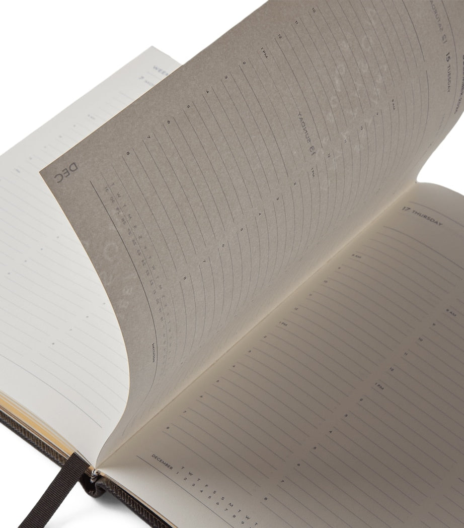 Smythson Panama leather Kings desk diary, 2026 planner (British brand)