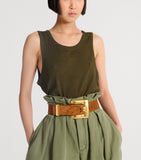 Balmain Suede Anthem Belt 4.5cm (British brand)