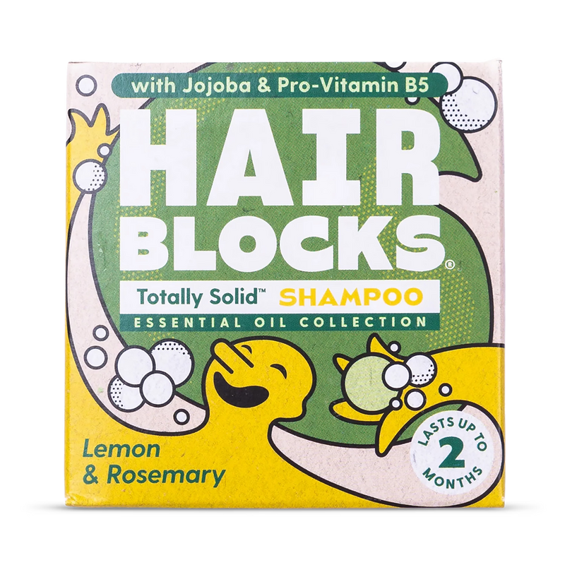 Hair Blocks solid shampoo bar Lemon Rosemary, UK version