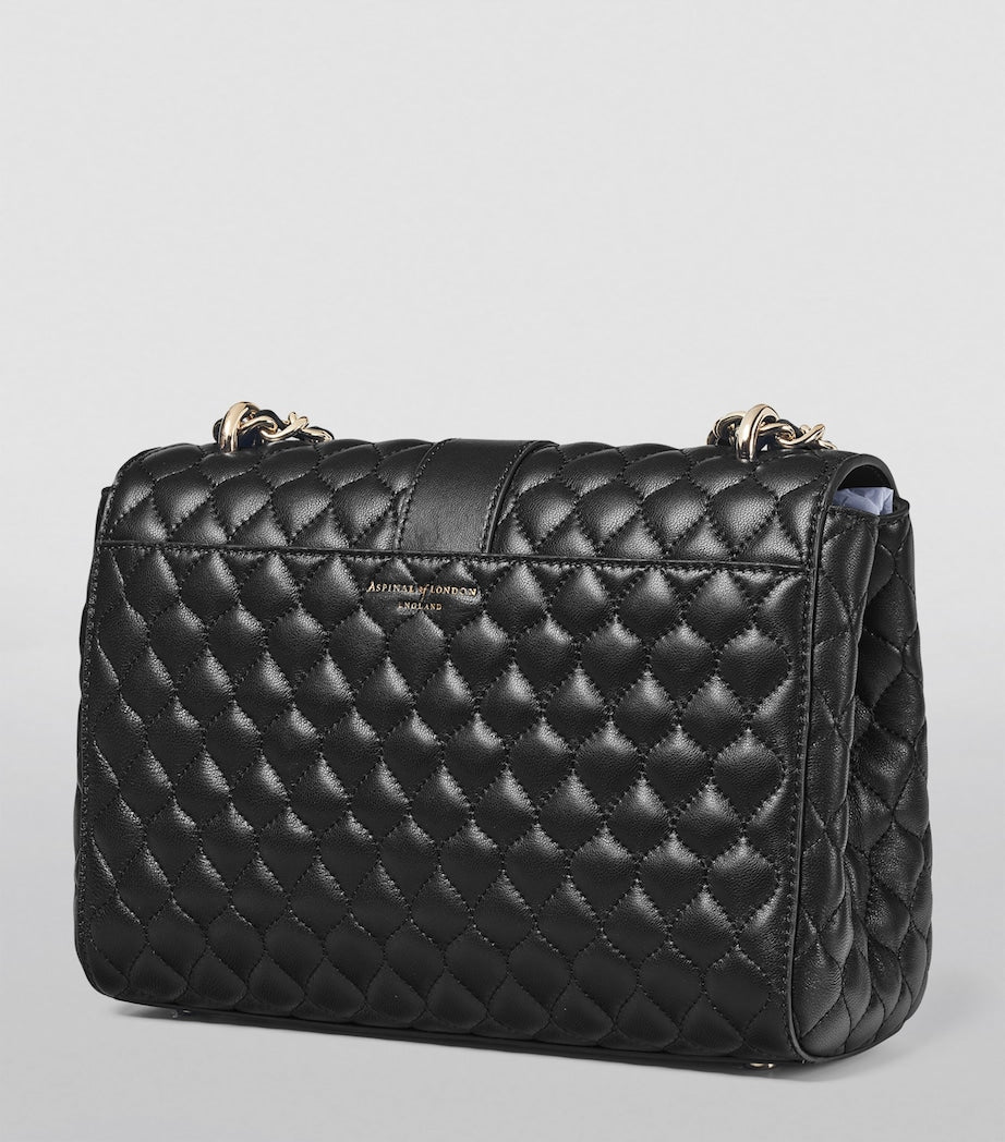 Aspinal of London large Lottie shoulder bag leather - British product