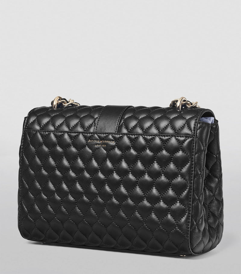 Aspinal of London large Lottie shoulder bag leather - British product
