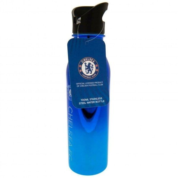 Chelsea FC Metallic Sports Bottle GOODS Superdrug   