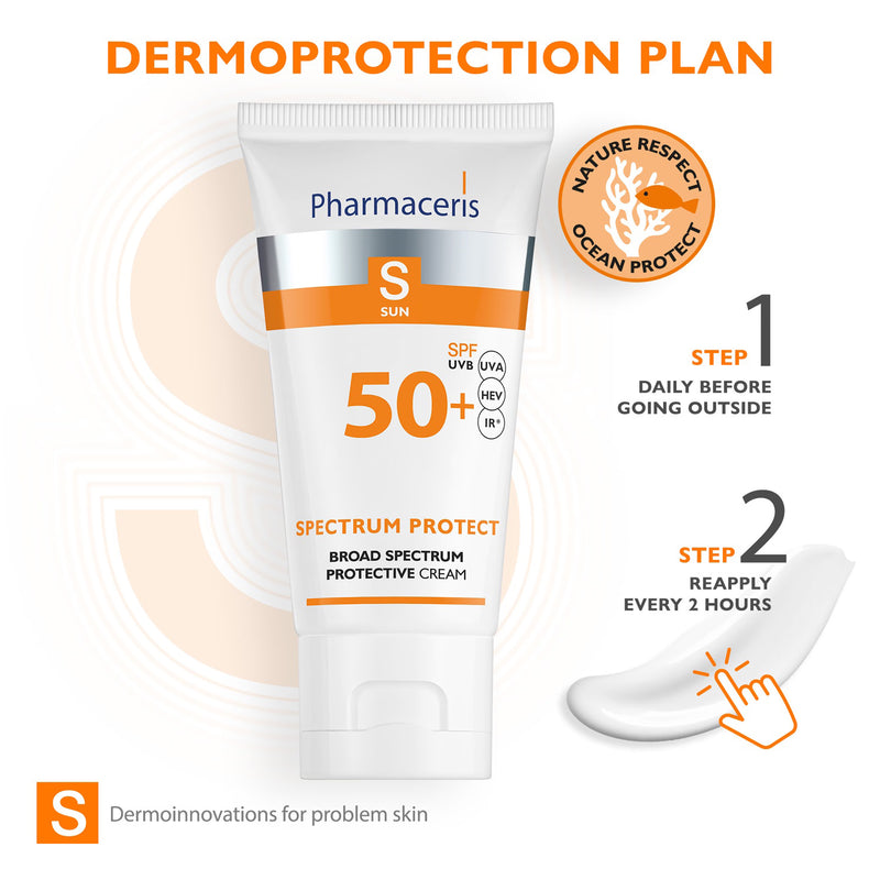 Pharmaceris S sun protection cream SPF 50 50ml - British product
