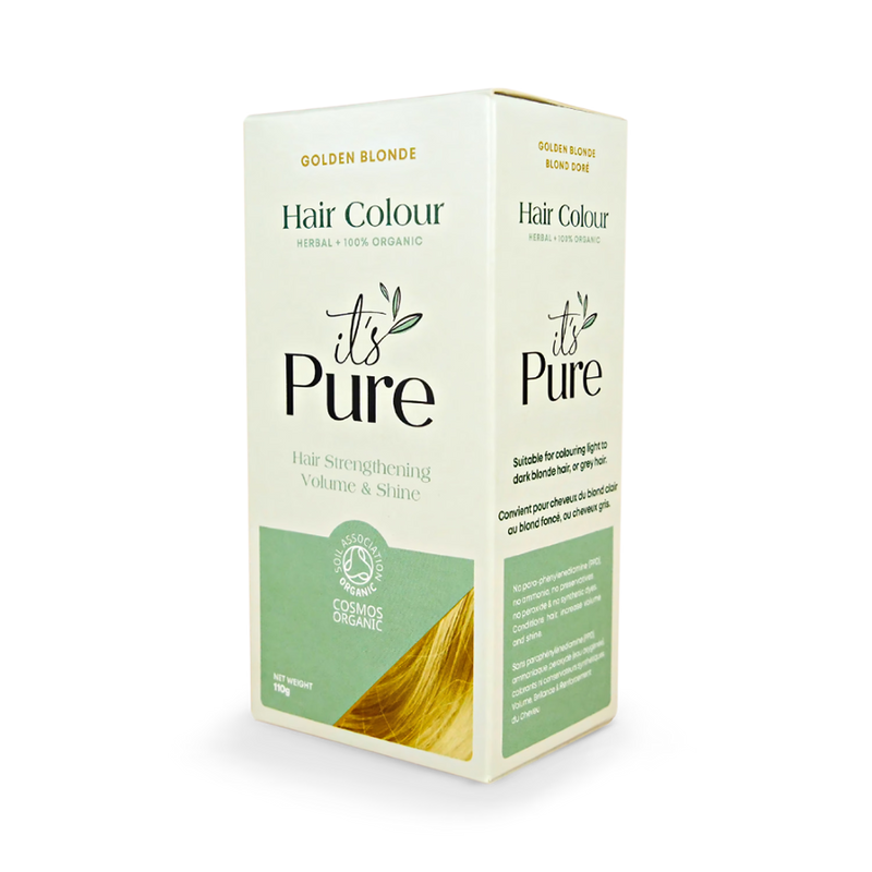 It's Pure organic henna hair colour Golden Blonde 110g - British product