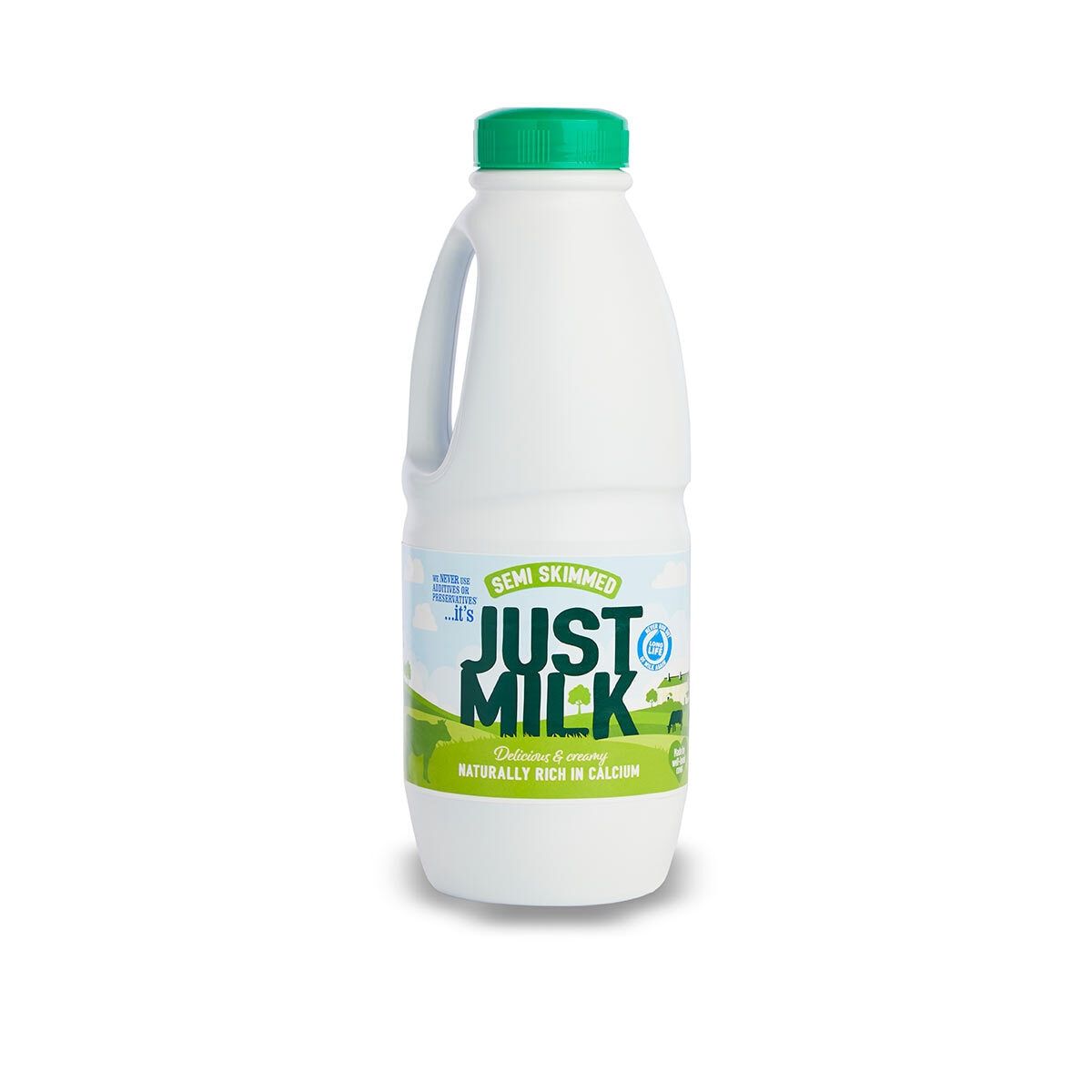 Candia Just Milk UHT Semi-Skimmed Milk, 6 x 1L