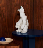 Royal Copenhagen porcelain polar bear figurine 33.5cm high, imported from the UK