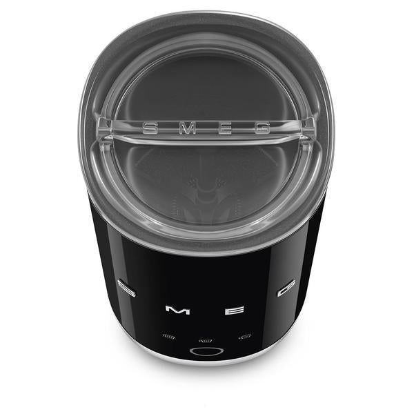 Smeg mini milk frother in black, imported from the UK