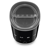 Smeg mini milk frother in black, imported from the UK