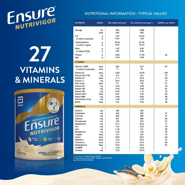 Ensure Shake Vanilla Flavour 850G GOODS Superdrug   