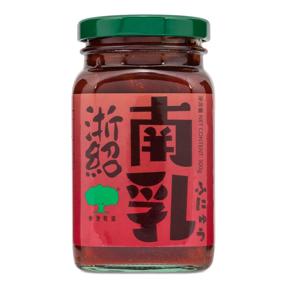 Giant Tree salted red bean curd cubes in heavy brine - British product