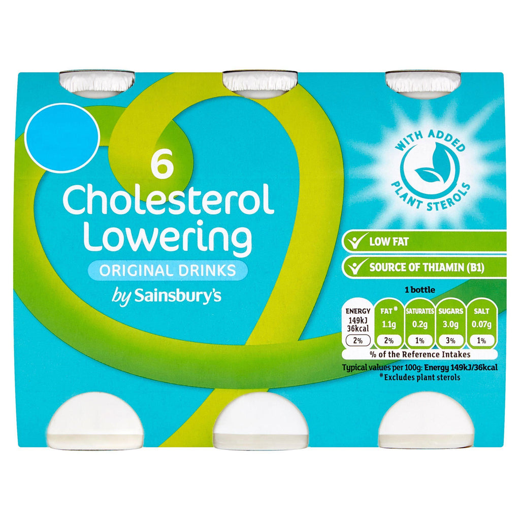 Sainsbury's Cholesterol Lowering Drink Original 6x100g