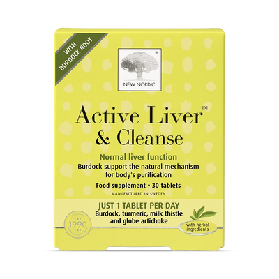 Holland & Barrett New Nordic Active Liver & Cleanse Herbal Supplement Tablets 30 Tablets- Buy online at McGrocer