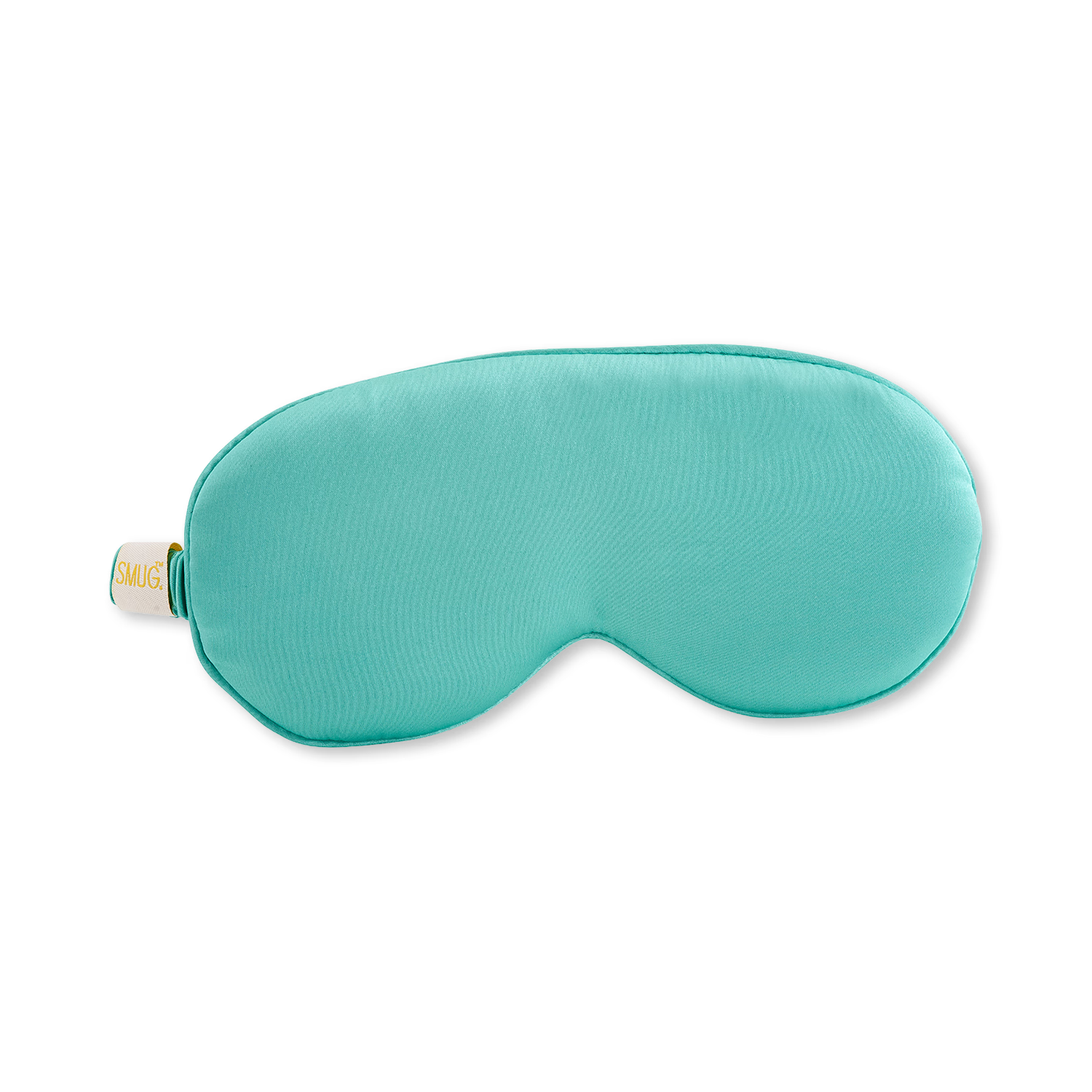 Smug Cloud padded satin sleep mask aqua (British brand)