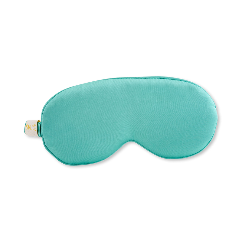 Smug Cloud padded satin sleep mask aqua (British brand)