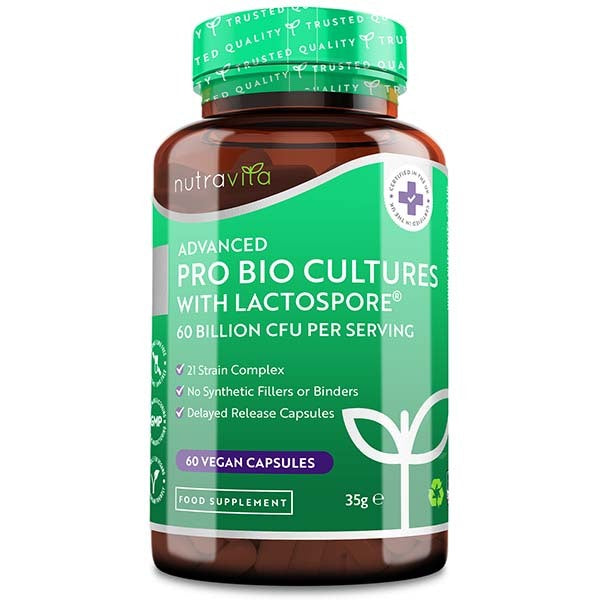 Nutravita Probiotic 60 Billion CFU - 60 Vegan Capsules GOODS Superdrug   