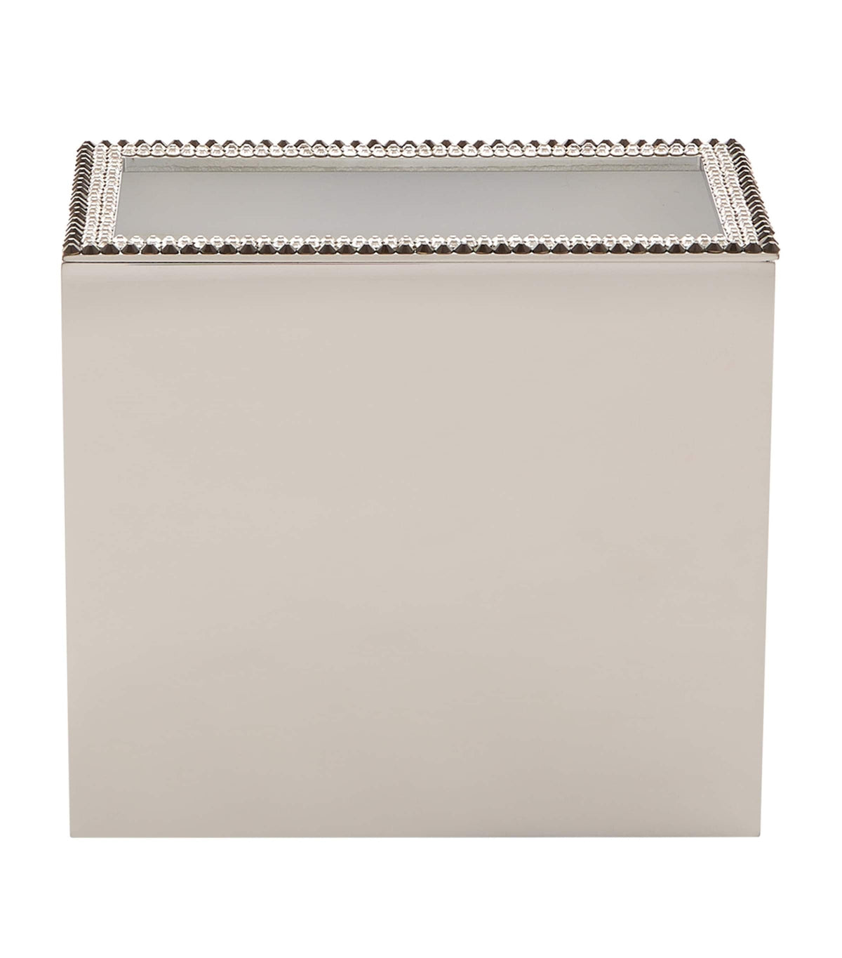 ZODIAC crystal embellished chrome-plated brush holder (British brand)