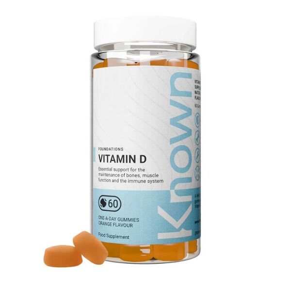 Known Nutrition Vitamin D orange gummies, UK version