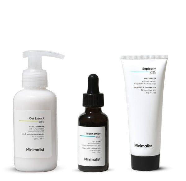 Minimalist Sensitive Skincare Routine Kit, Gift for Her/Him