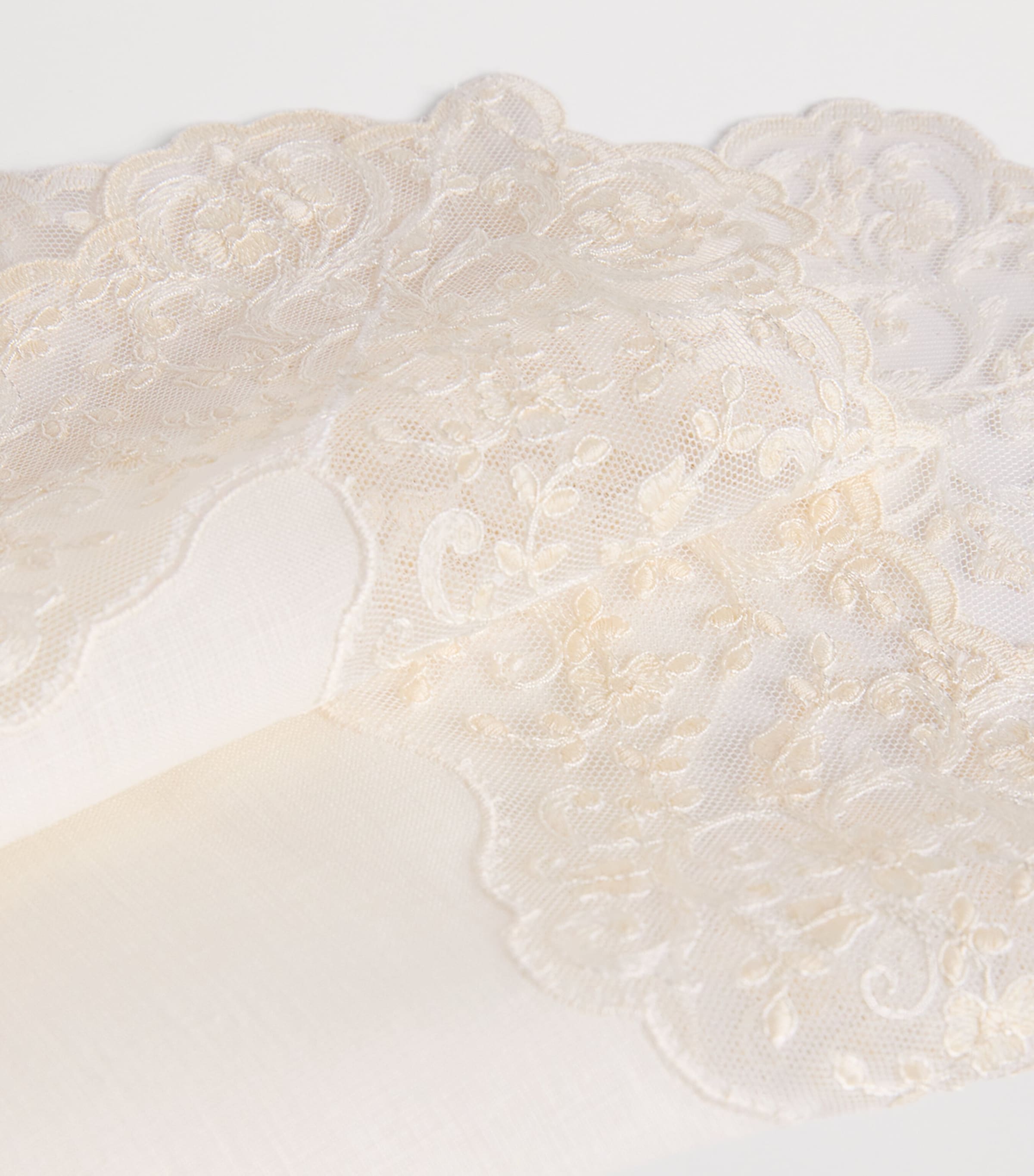 Dea Linen Lace-Trim Elite Placemat 35cm x 50cm - British product