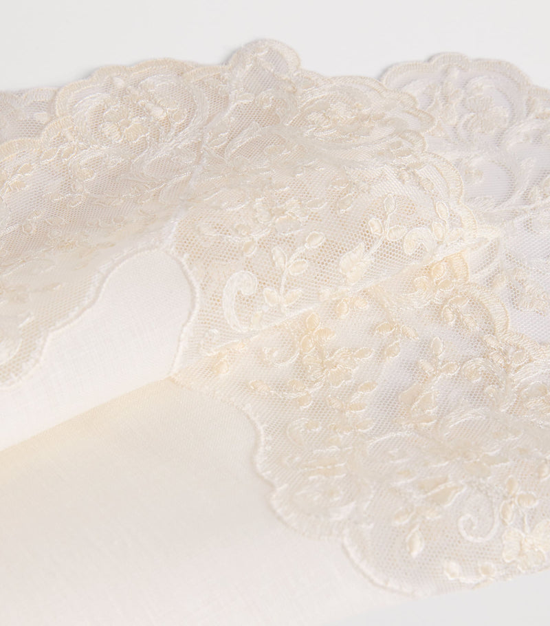 Dea Linen Lace-Trim Elite Placemat 35cm x 50cm - British product
