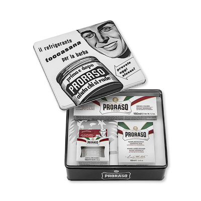 Holland & Barrett Proraso Vintage Gift Set Sensitive Men's Shaving Gift Set- Buy online at McGrocer