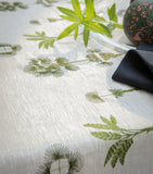 Alexandre Turpault Barbade palm print embroidered tablecloth 170cm x 320cm - British product