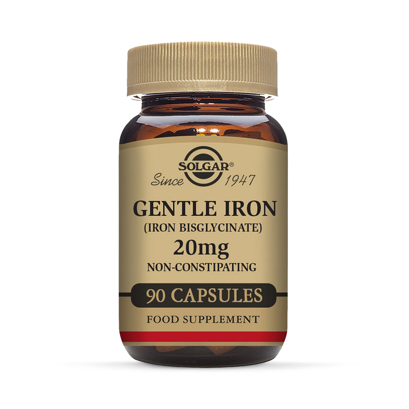 Solgar Gentle Iron 20mg 90 Vegi Capsules (British brand)