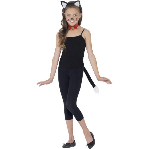 Smiffys cat costume kit black ears collar tail - British product