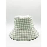 SVNX gingham bucket hat green and white 56cm (British brand)