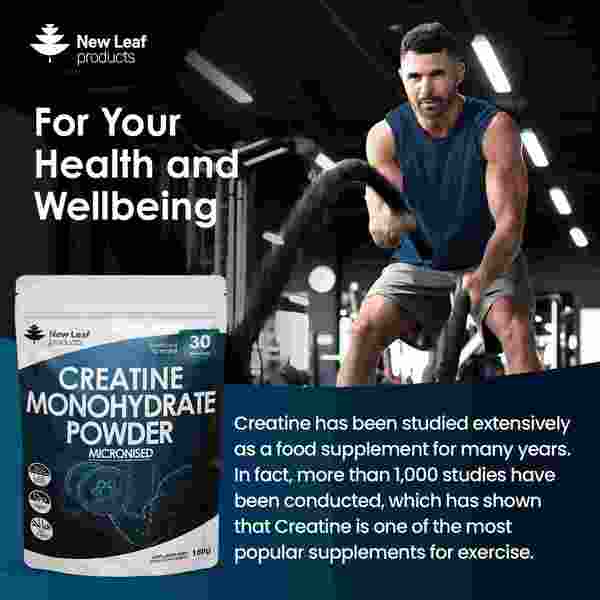 New Leaf Creatine Monohydrate Powder 150g Micronized Gym