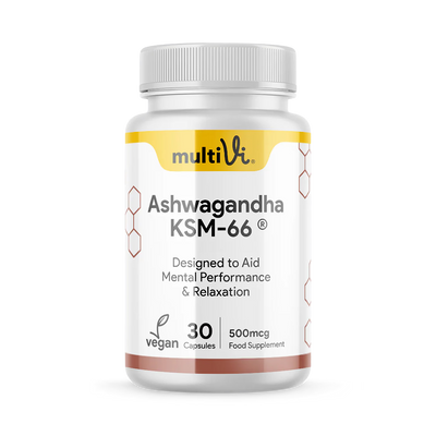 Holland & Barrett Multivi Ashwagandha Capsules Natural Adaptogen for Stress Focus Energy- Buy online at McGrocer