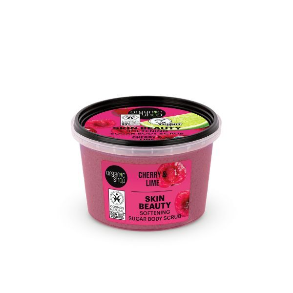 Organic Shop Softening Sugar Body Scrub Cherry & Lime 250 ml GOODS Superdrug   