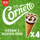 Cornetto Vegan & Gluten Free Ice Cream Cones 4x90ml GOODS Sainsburys   