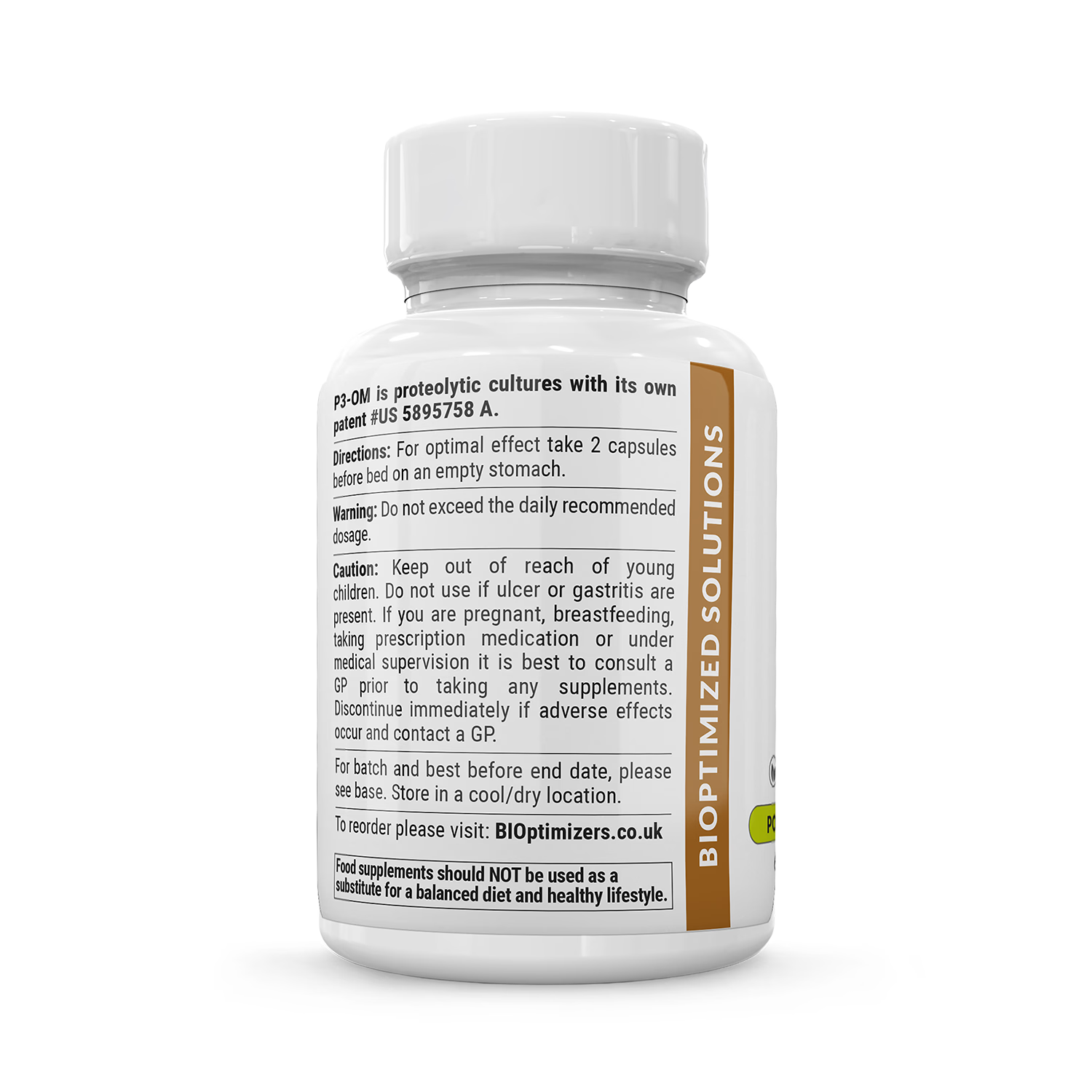 P3-OM Bio Cultures probiotic capsules 60 (British brand)