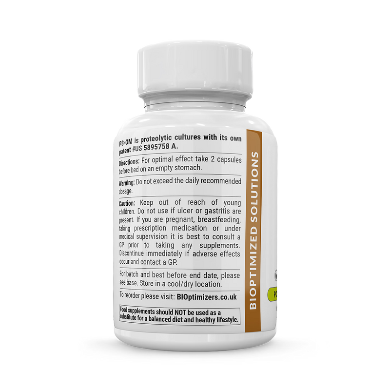P3-OM Bio Cultures probiotic capsules 60 (British brand)