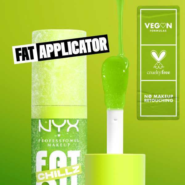 NYX fat oil lip gloss kiwi freezie, imported from the UK