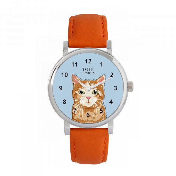 Toff London blue ladies cat watch 38mm, imported from the UK