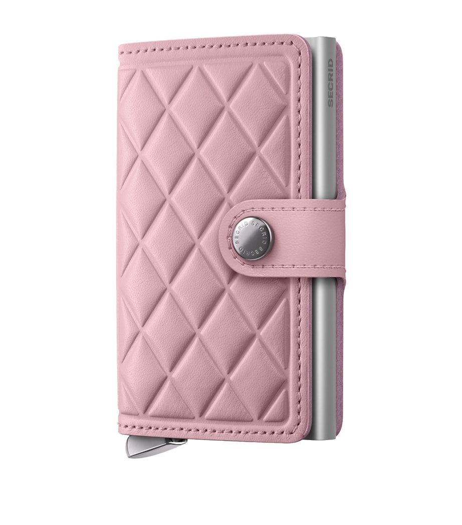 Secrid leather diamond-embossed miniwallet, UK version