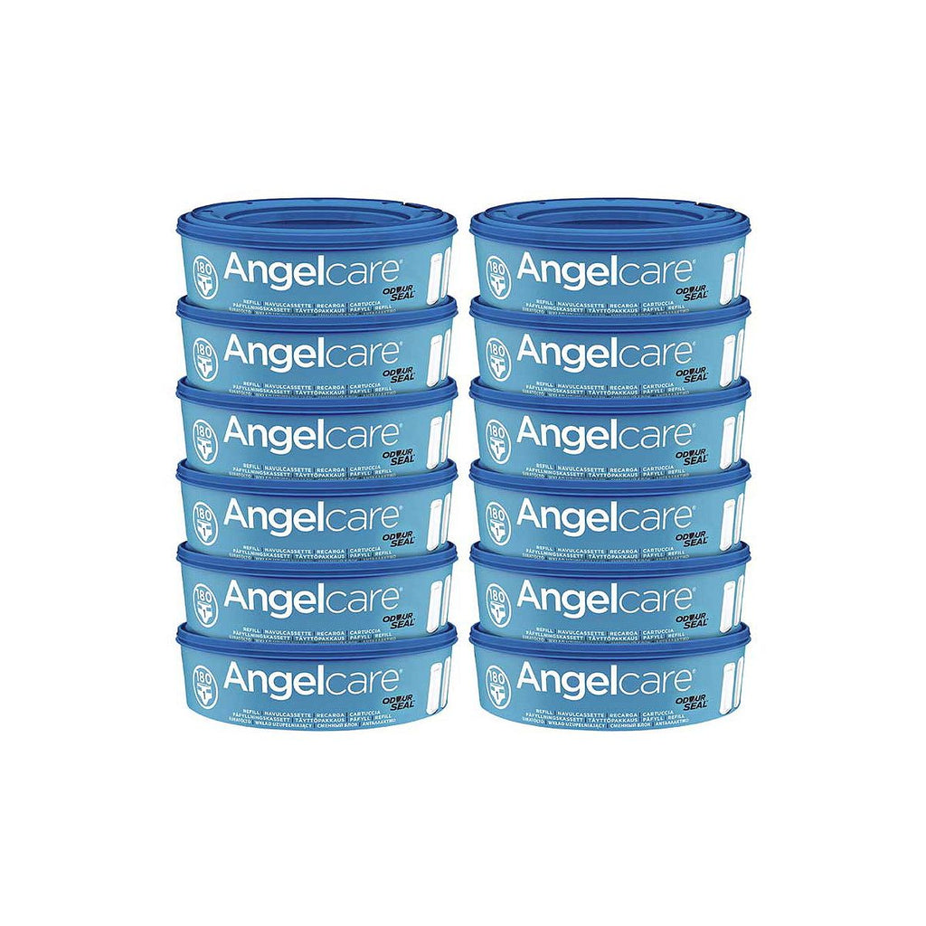 Angelcare Nappy Disposal System Refill Cassettes 12 Pack