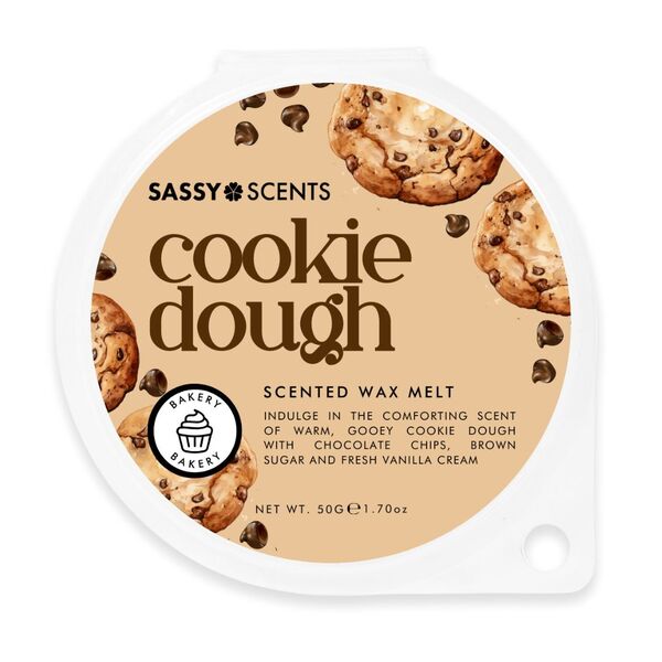 Sassy Scents cookie dough wax melt 50g, imported from the UK