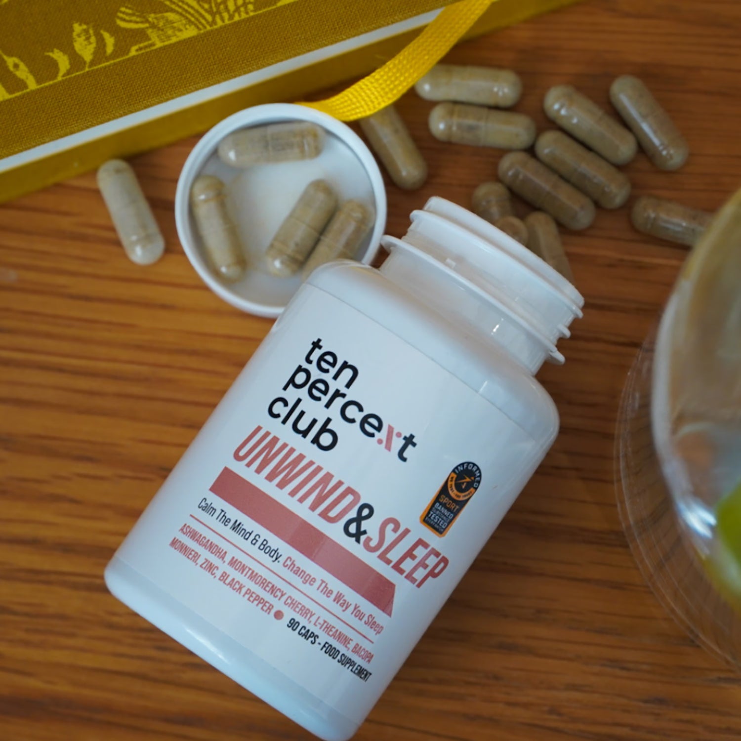 The Ten Percent Club Unwind and Sleep supplement 90 capsules (British brand)