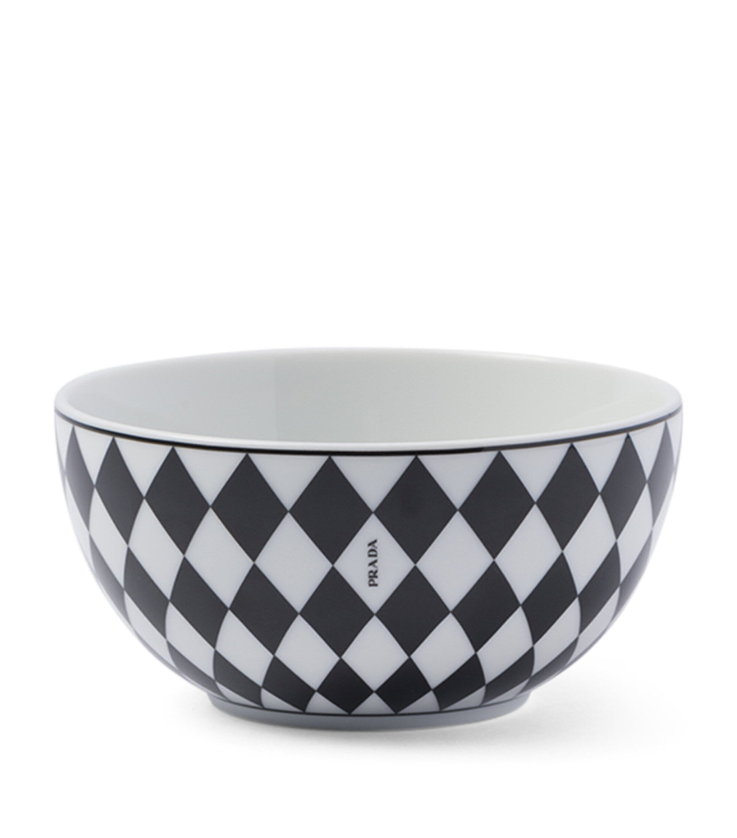 Prada porcelain chequerboard rice bowls 12cm, imported from the UK
