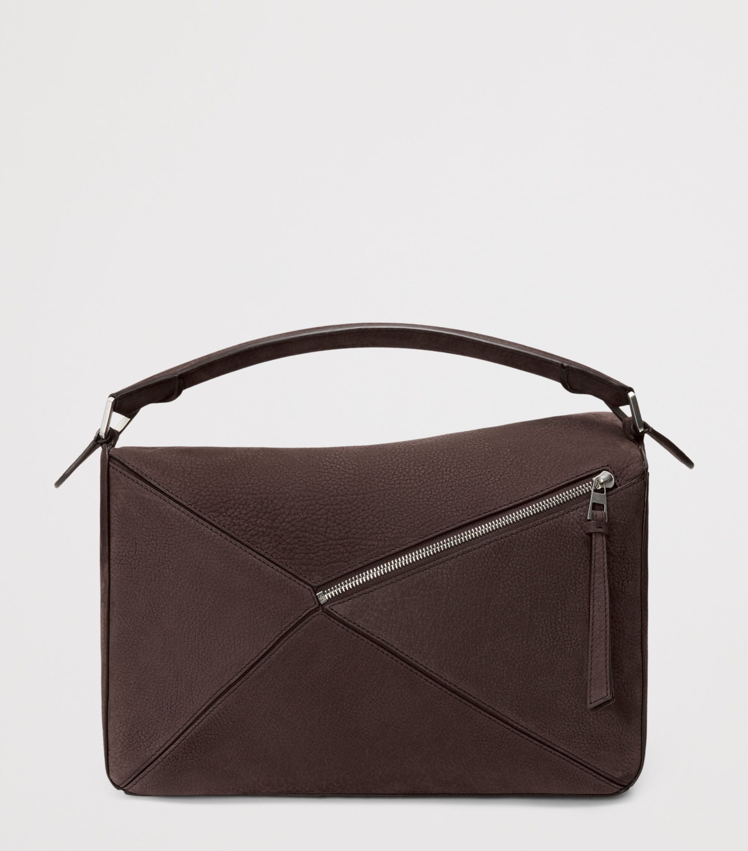 LOEWE large suede puzzle top-handle bag, UK version