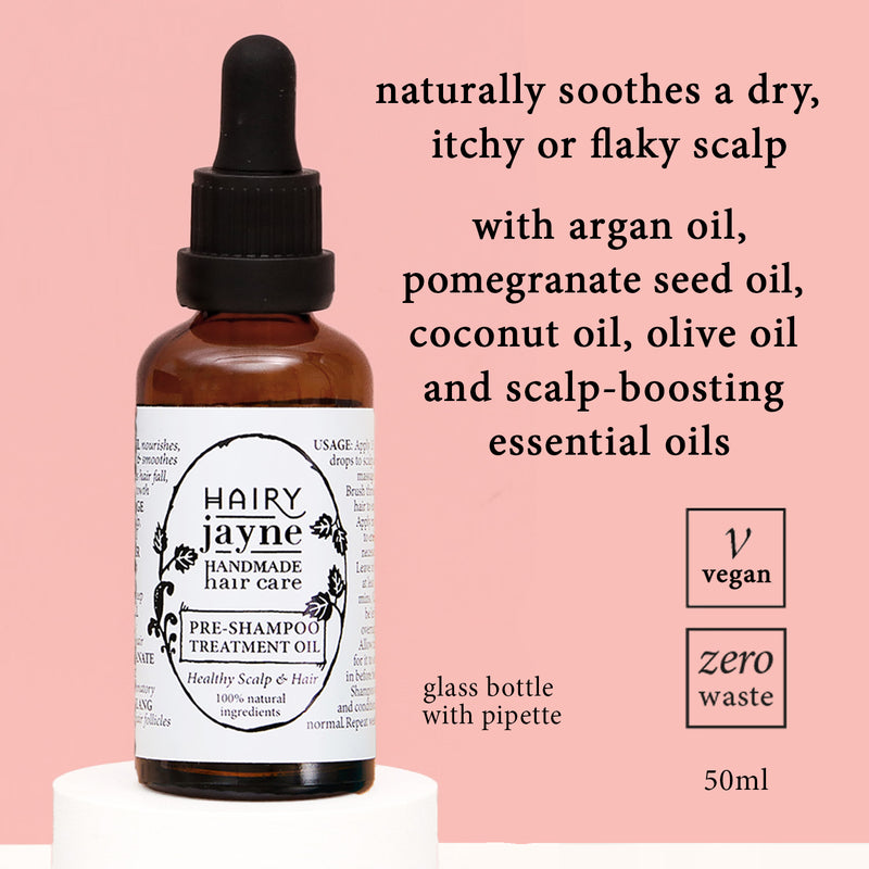 Pre-shampoo treatment oil for dry scalp, imported from the UK
