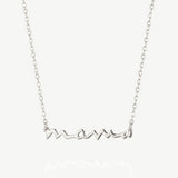 MUCHV Mama Script Necklace 44.5cm sterling silver - British product