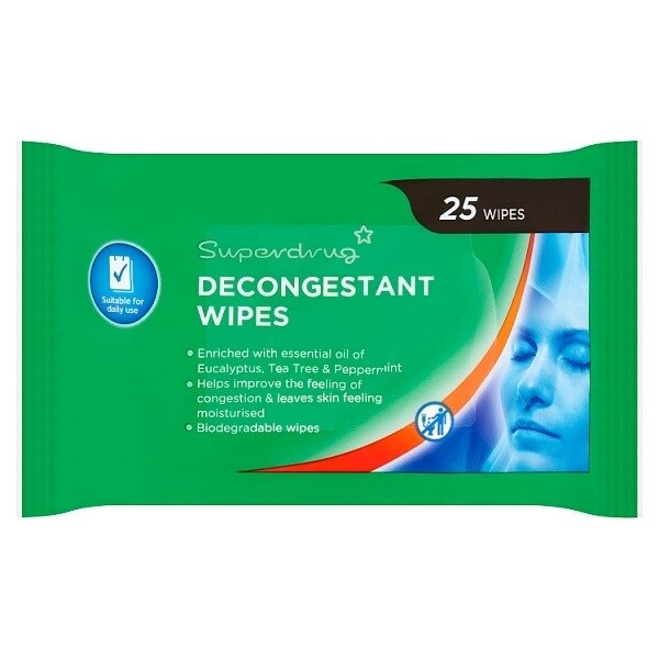 Superdrug Decongestant Wipes