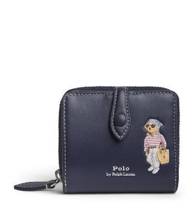 Harrods Polo Ralph Lauren Small Leather Polo Bear Wallet- Buy online at McGrocer